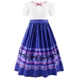 2022 Hot sale TV movie costume kid gilr Encanto Luisa Role Cosplay dress Encanto costumes for kids girls