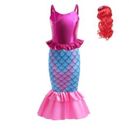 2022 New arrival Mermaid girl Halloween Christmas Cosplay Costume Mermaid Kids birthday party dress