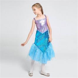 Girl Summer dress Little Mermaid Cosplay Costumes Kids Carnival Party Princess Dress 4-10Year flower girls' dresses