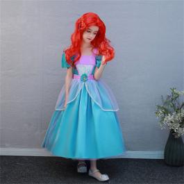 Baby Girl Mermaid Evening Elegant Dresses For Halloween Party Ball Gown Children Mermaid Wedding Dress 2022