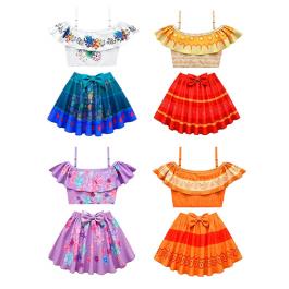 Ins hot sale baby girl swimwear Encanto Isabelle beachwear kids girls Mirabelle swimsuit bikini