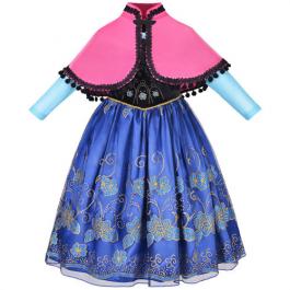 Kid Princess Anna Dress Christmas Costume Baby Girl Party Dress Children cosplay costume