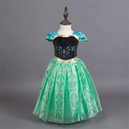 New Arrival TV movie costume for children Anna princess Dress Cosplay fancy dress for kids girls