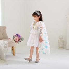 Amazon hot sale Children Sequins cloak for Halloween Party Mermaid Capes for kids girls