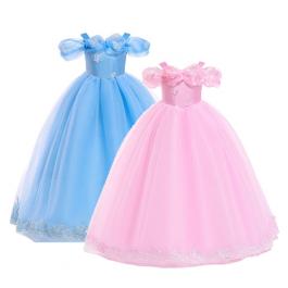 Amazon Halloween TV & movie Costume Applique Butterfly Gown Dress Christmas Princess Dresses up For Kids Girls