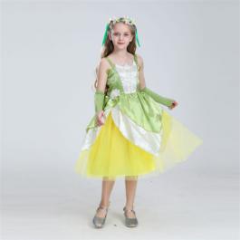 New Girls Fancy Princess Costume Deluxe Dress Up Halloween Cosplay Birthday Party Kids Dresses For Girls