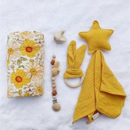 Newborn baby gift set muslin baby swaddle blanket infant soft cotton comforter blanket