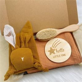 3 Pcs/set Baby Blanket Gift Set Wood Brush And Milestone For Newborn Baby