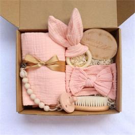 Muslin Swaddle Blankets Blanket Girl Boy Newborn Set Baby Shower Gift Set