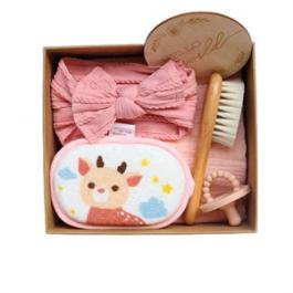  Hair Band Silicone Nipple Milestone Swaddle Blanket Newborn Custom Gift Boxes Baby Bath Gift Set