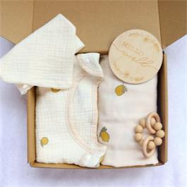 Summer Bamboo Sleeping Bag Baby And Sort Muslin Security Blanket Gift Set